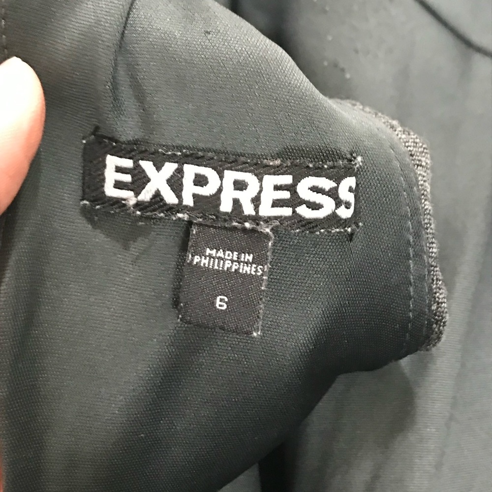Express☀️Gray ruched dress - Picture 8 of 8